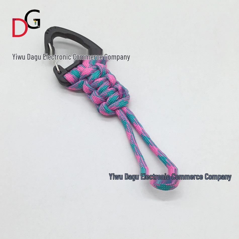 Hand-woven Quick Release Triangle Buckle Lanyard for Keys and Flashlights - Anti-drop, Anti-lost Multi-functional Rope