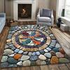 Colored Pebble Area Carpet Floor Mat Suitable for Living Room Dining Room Bedroom Office Patio Outdoor Carpet Home Decoration