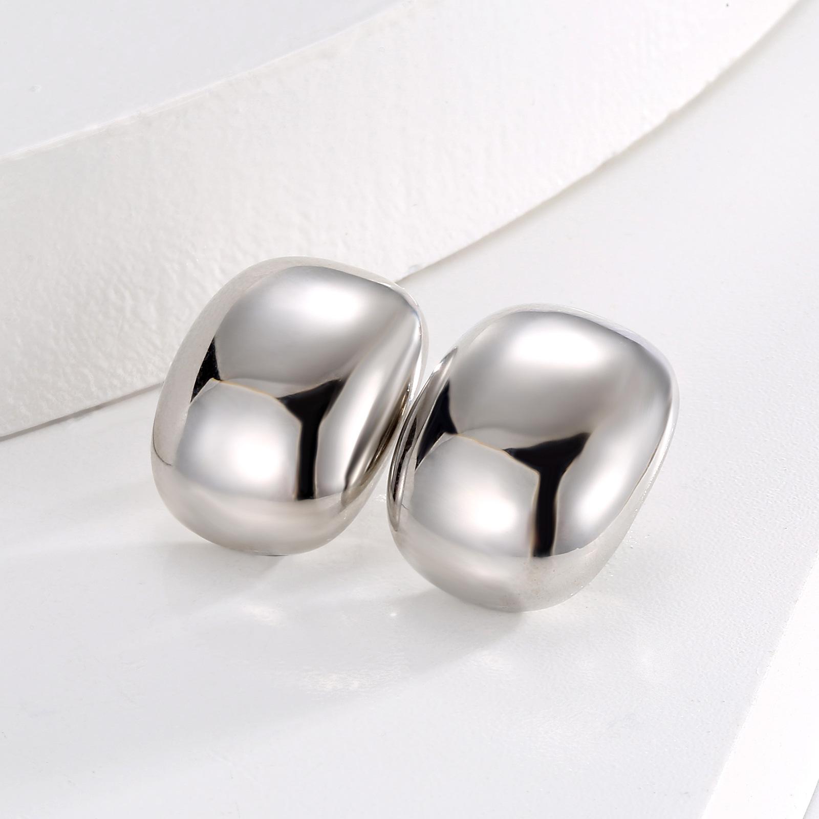 

Средневековые круглые матовые серьги-гвоздики из серебра 925 пробы, легкий роскошный дизайн, простые темпераментные серьги