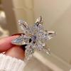 1Pcs Sparkling Crystal Brooch Pin Cute Snowflake Star Flower Pattern Jewelry for Women Christmas Gift Choice