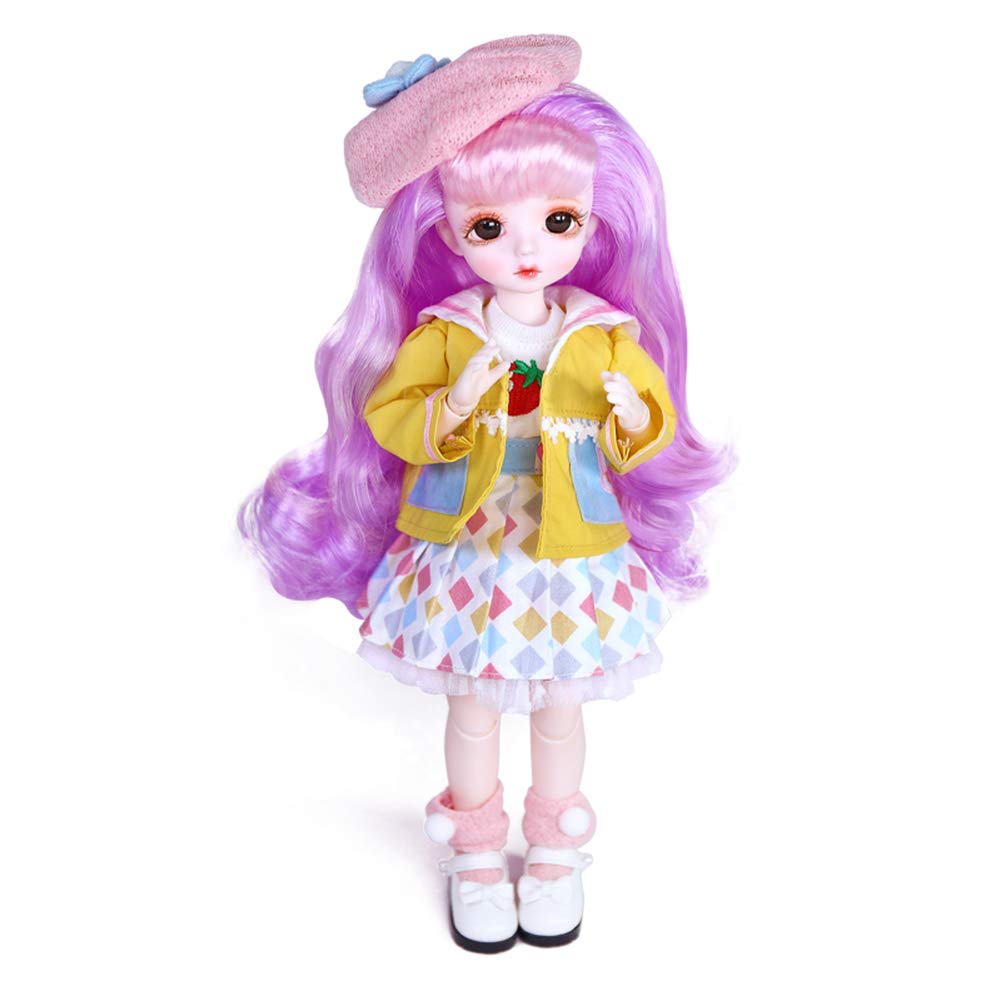 ICY Fortune Days 1/6 28cm BJD Doll, 28 Ball Jointed Doll with Full Set of Clothes and Shoes, Best Gift for Girls 6+ (Woody)