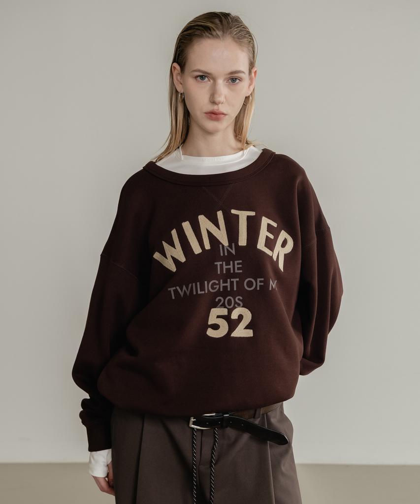 SSIN AND LEE (W) Solive Winter Cotton Sweatshirt Brown