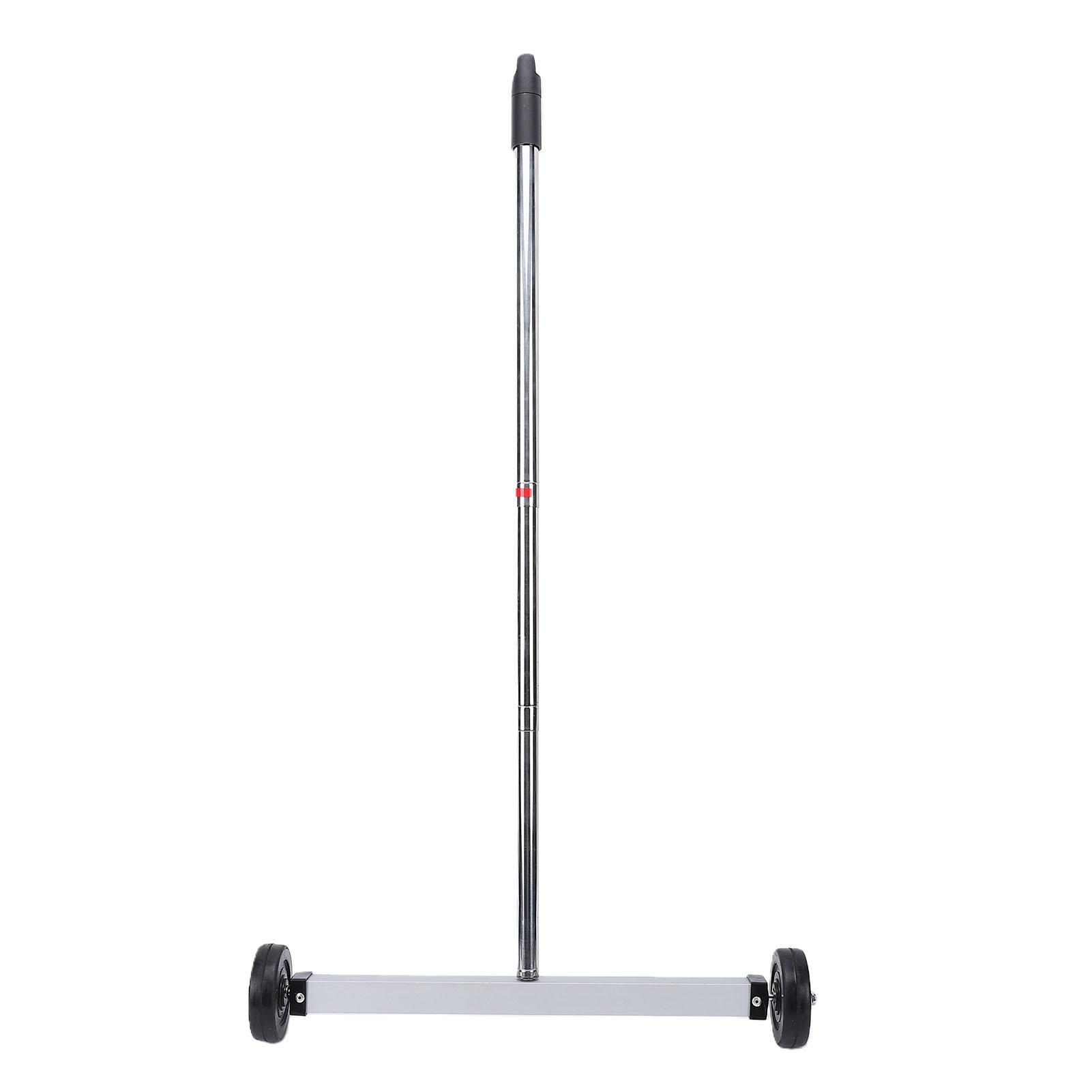 

17 Inch Handheld Magnet Sweeper with Wheels Rolling Screw Parts Pickup Tool for Workshop Home Garage