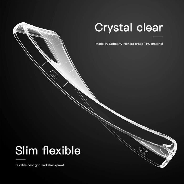 Protective Case - E.F.CONNECTION - for iPhone 12 - Silicone TPU - Transparent - Scratch-resistant