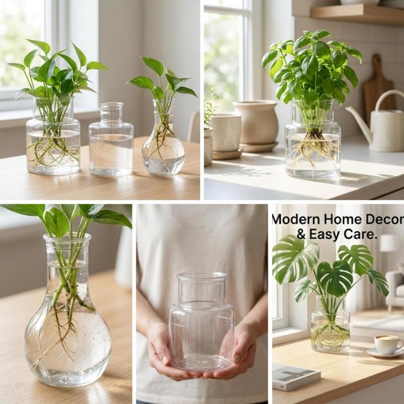 Desktop Hydroponic Vase Home Decorative Plant Cultivation Bottles Office Green Plant Rooting Container Flower Arrangement Vase