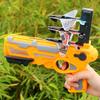 Airplane Launcher Toy Gliding Plane Aircraft Foam Catapult Gun Toy With 4 Small Plane Safety Gun Shooting Game Kid Gift