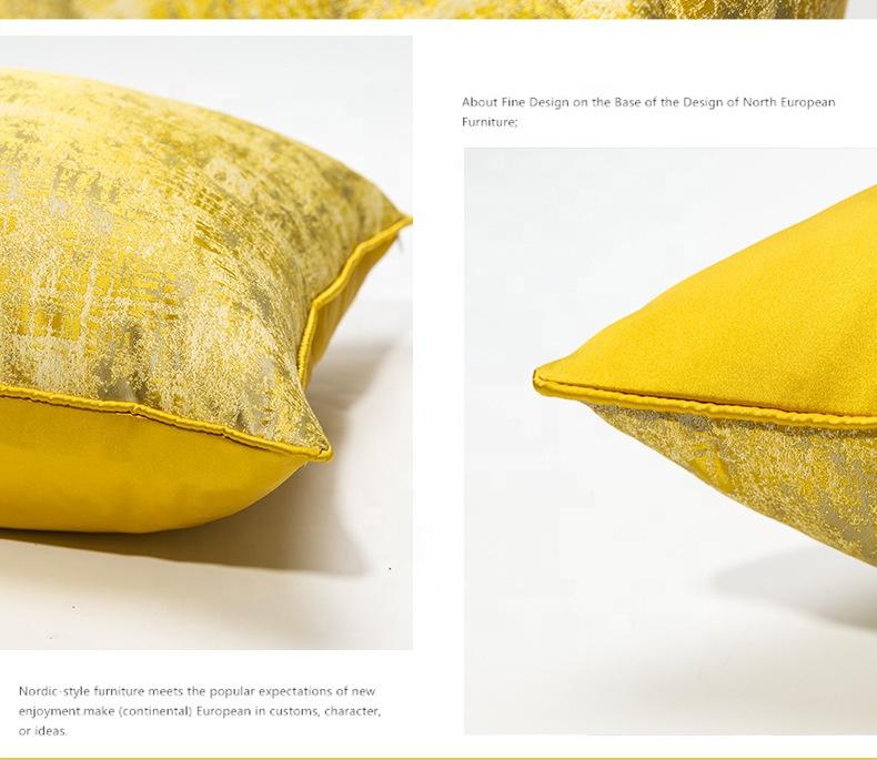 Home Decoration Throw Pillows the Latest  Polyester Hotel Home Pillowcase 50*50 Christmas Gift Gold Cushion Cover Pillow Cover
