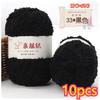 11g Velvet Yarn Plush Yarn For DIY Hand Knitting Crochet Crafts Bag Hat Doll Sweater Wool Soft Thin Colorful Coral Chenille Yarn