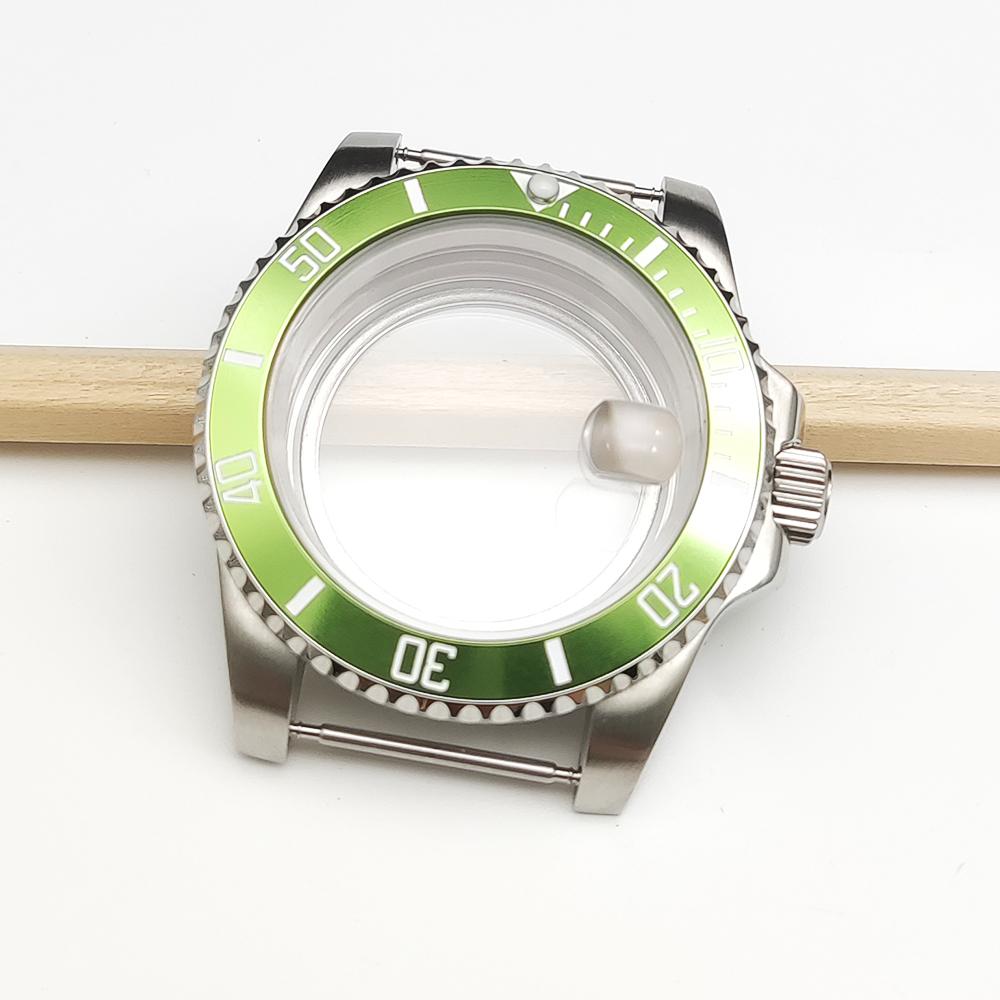 Stainless steel case, suitable for Japanese NH35/36 movement, transparent back cover--40MM