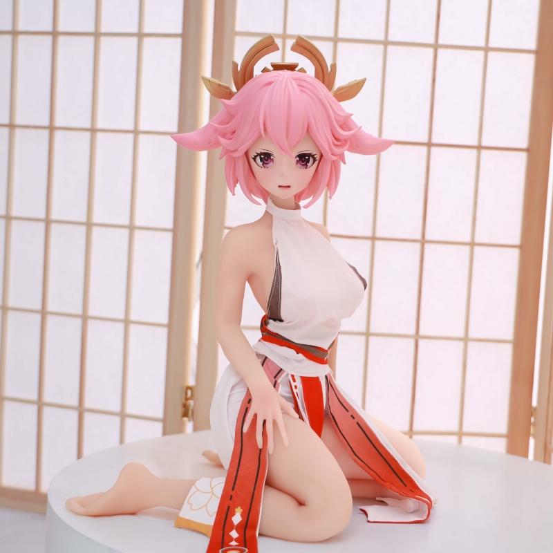 75cm Men's Sex Doll Big Breast Anime Japanese Style Genshin impact Yae Miko Masturbation Cup Erotic Adult Sex Toy