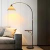 Modern Floor Lamp Nordic Standing Lights with Round Table Art Deco Fishing Lamp Living Room LED Sofa Floor Lights for Tea Table