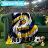 Custom Name Blanket Pacers Basketball Team  Blanket Bedding Blanket for Travel, Camping, Living Rooms, Offices, Sofas, Fan Christmas gift