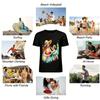 Mom And Baby Beach Fun Print Vacation Casual Top Pure cotton T-shirt