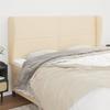 VidaXL Headboard with Ears Cream 203x23x118-128 Cm Fabric3117843
