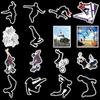 Parkour Stickers Extreme Sports Suitcase Password Suitcase Suitcase Stickers Doodle Guitar Notebook Stickers 50 Patterns