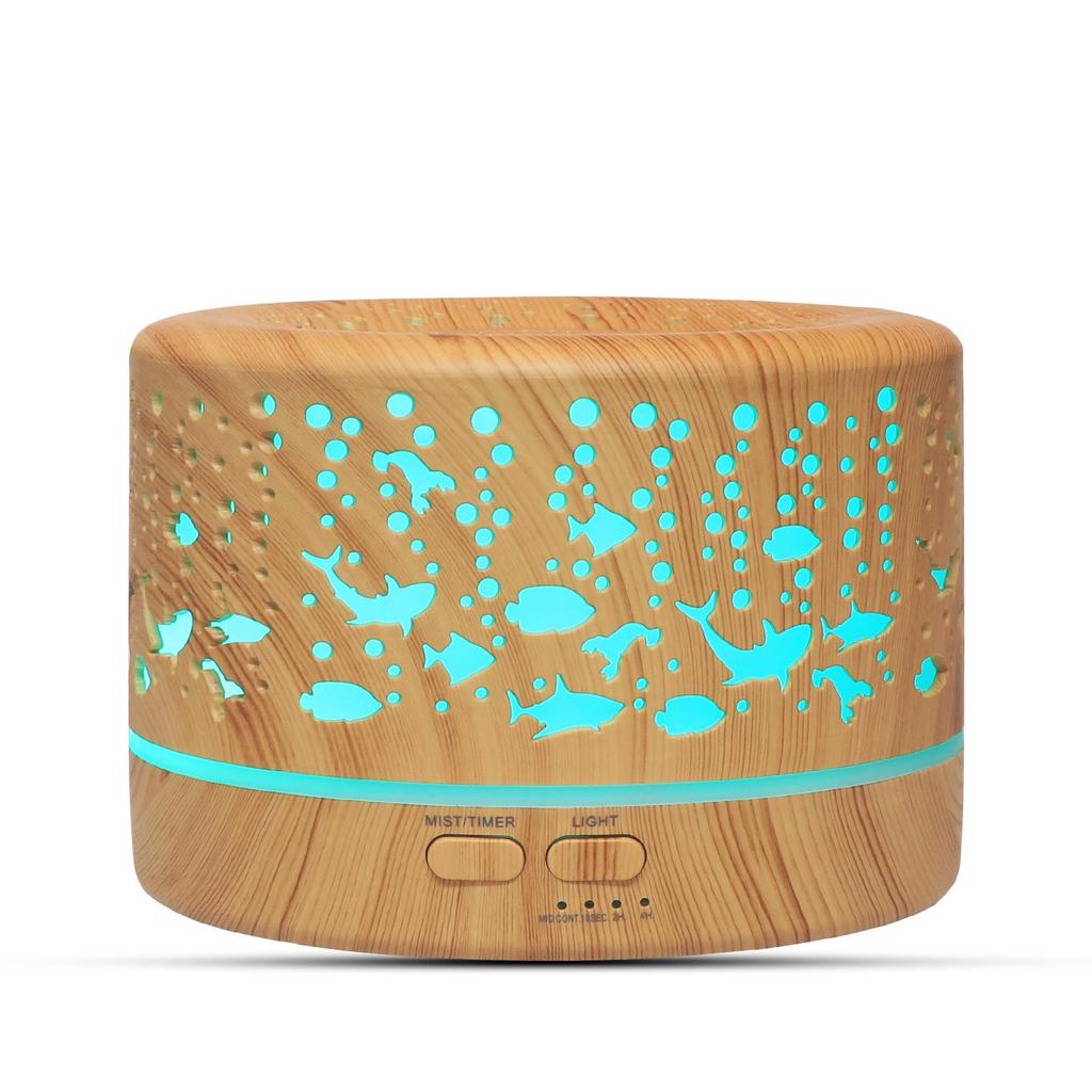 Creative Aroma Humidifier with Seven-Color Night Light for Home