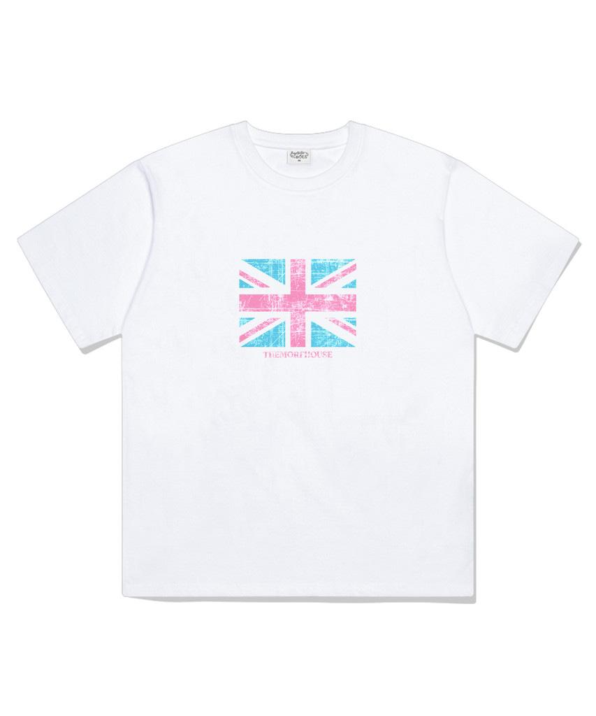 Deomopeuhauseu British Oversized Short Sleeve T-Shirt White