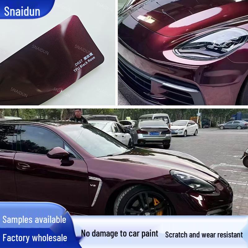 

Black Rose TPU Color-Changing Invisible Car Wrap: Full Paint Protection & Anti-Scratch Film Black Rose чорний/Яскраво-рожевий