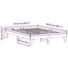 Solid Wood Bed without Mattress White 150 x 200 cm Pine Wood