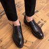 Men's shoes business dress leather shoes men's British style retro lazy shoes small leather shoes one pedal casual shoes