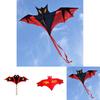 Large Triangle Bat Kite With Handcrafted Grid Fabric For Kids And Adults