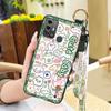 Phone Holder Protective Phone Case For ZTE Blade A53 Pro Durable Cute Back Cover Lanyard Anti-dust Fashion Design Ring