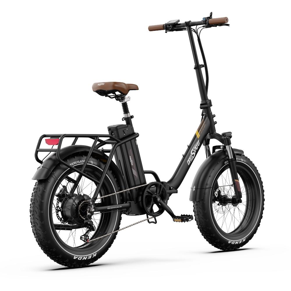 Electric Bicycle Onesport OT16 Max 20" Fat Tire 500W Motor 48V 18AH Can Connect To APP Max Range 60Km Hydraulic Brake Foldable
