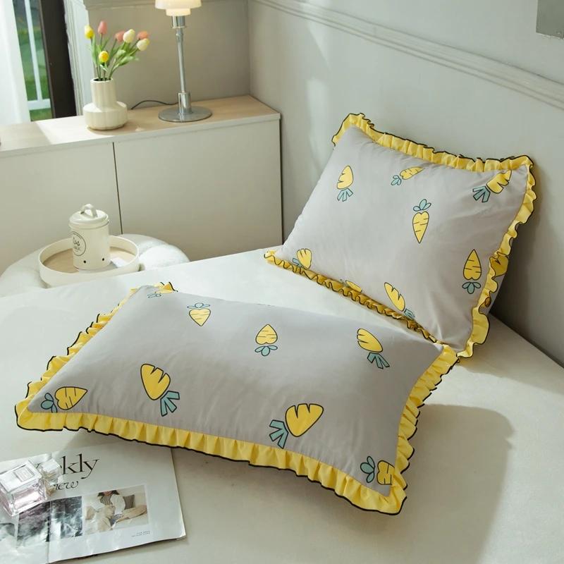 

Black and White Keys Pillowcase for Sofa Cushion Cover with Ruffles Office Bed Pillow Cover Pattern Design Adult Bedroom Bedding 48x74cm 1pc