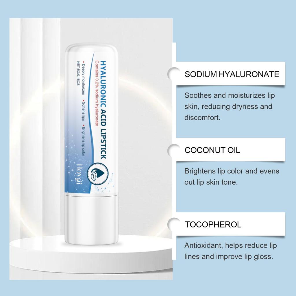Hyaluronic Lip Balm Lips Skincare Anti Cracking Nourishing Brightening Moisturizing Lip Balm Lipstick Lips Skin Care