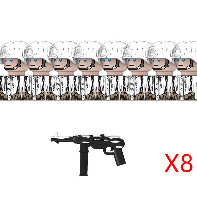 High-Quality Ww2 High-Quality Germany High-Quality Winter Military figure Army style High-Quality Army High-Quality Building High-Quality Blocks