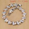 Silver 925 Bridal Jewelry Champagne Zircon Jewelry Sets For Women Earrings/Pendant/Necklace/Rings/Bracelet