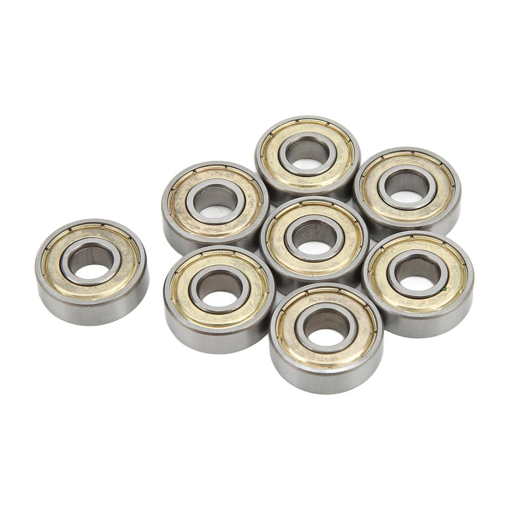 8 Pièces Roulement à Billes 608ZZ ABEC 11 Acier au Carbone Scellé Roulements de Skateboard 8x22x7mm pour Patins à Roulettes Planches de Danse