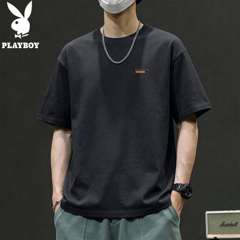 PLAYBOY Men's 2026 Casual Cotton Short Sleeve T-Shirt
