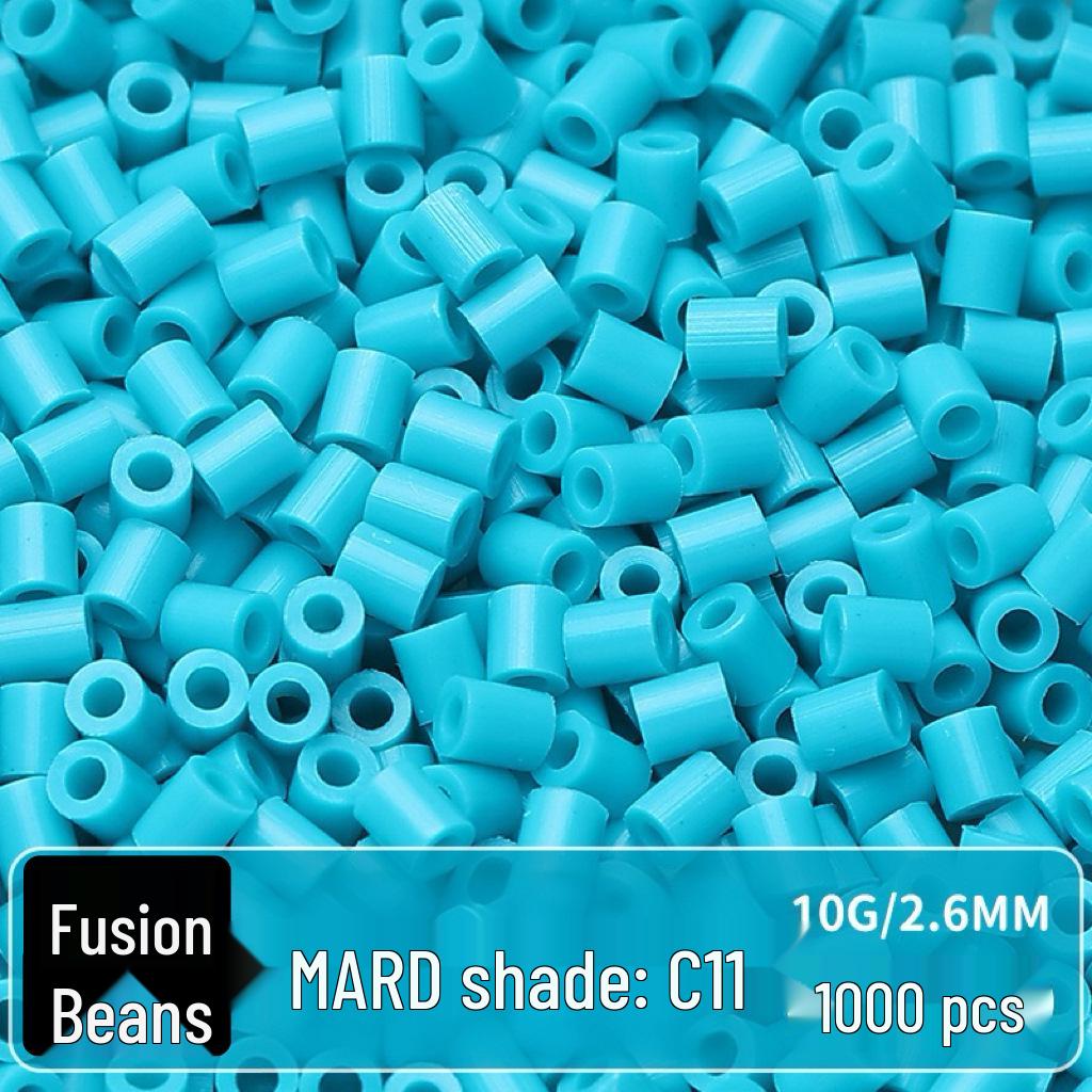 Confezione di Ricarica Perline Termofusibili da 264 Colori - 1000 Perline, 2,6 MM, Materiali per Puzzle 3D Fai da Te