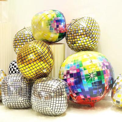 22 Inch 4D Disco Disco Aluminum Film Ktv Bar Birthday Decoration Ball Color Party Three-Dimensional Party Decoration