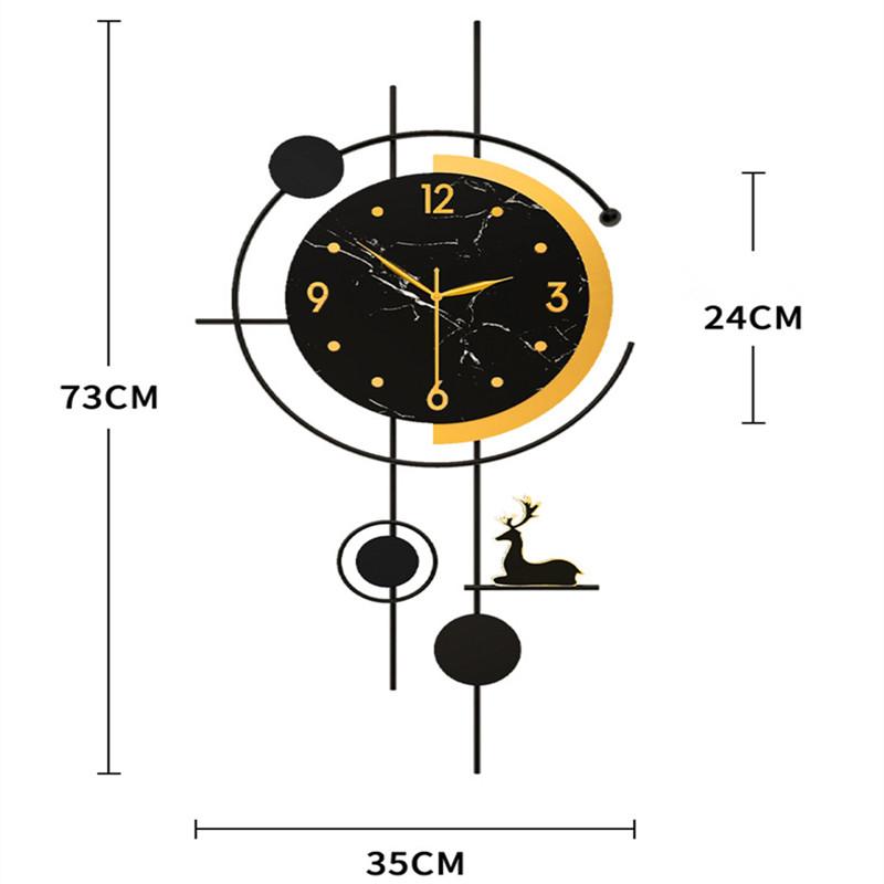 Modern Minimalist Luxury Wall Clock for Living Room Decor, Elegant Silent Clock with Stylish Design