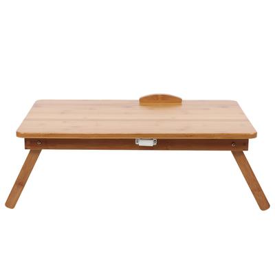 Letto Pieghevole in Bambù Stile Moderno Tavolo per Computer Scrivania per Laptop Studenti Altezza Regolabile