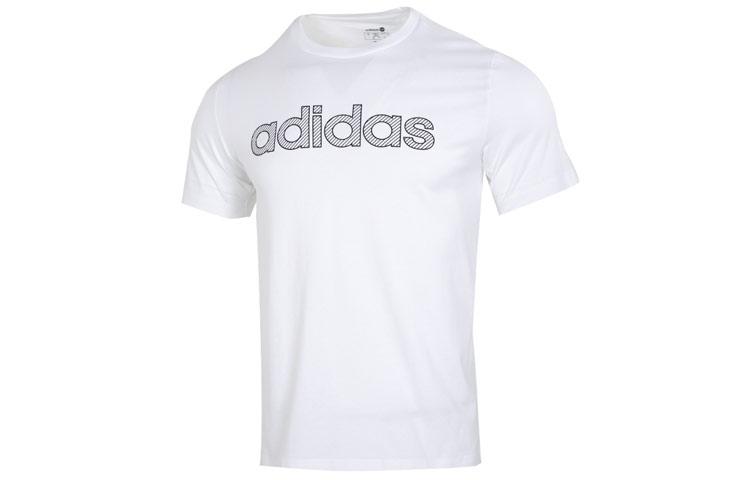 

Adidas Neo T Shirts Men s White Crew Neck Moderate Straight Fit HD7069 L