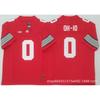 Mens Ohio State Buckeyes Rugby Jersey Training Shirt Cotton Blend Embroidered Football Uniform College Team Practice