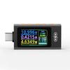UT01C Type C Tester 4V-30V 12A Voltmeter Ammeter TYPE-C Fast Charge Detection Trigger Capacity Measurement Ripple Measurement
