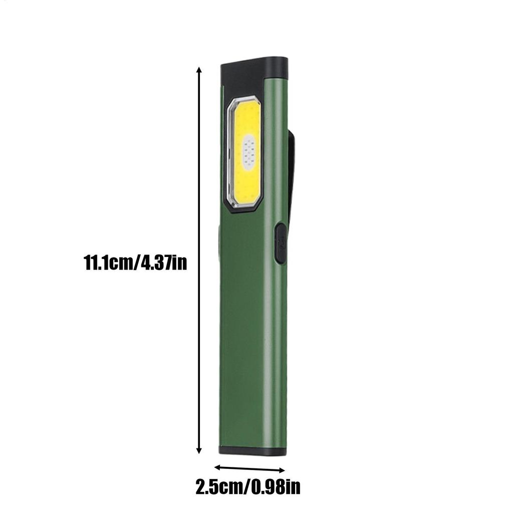 Flashlight Rechargeable Clip On Waterproof Light Handheld Flashlights With Magnetic Tail For Hiking Walking Outdoor Travel Car