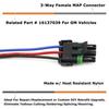 3-Way MAP Pressure Sensor Wire Pigtail Connector Harness For GMC Chevy Pontiac