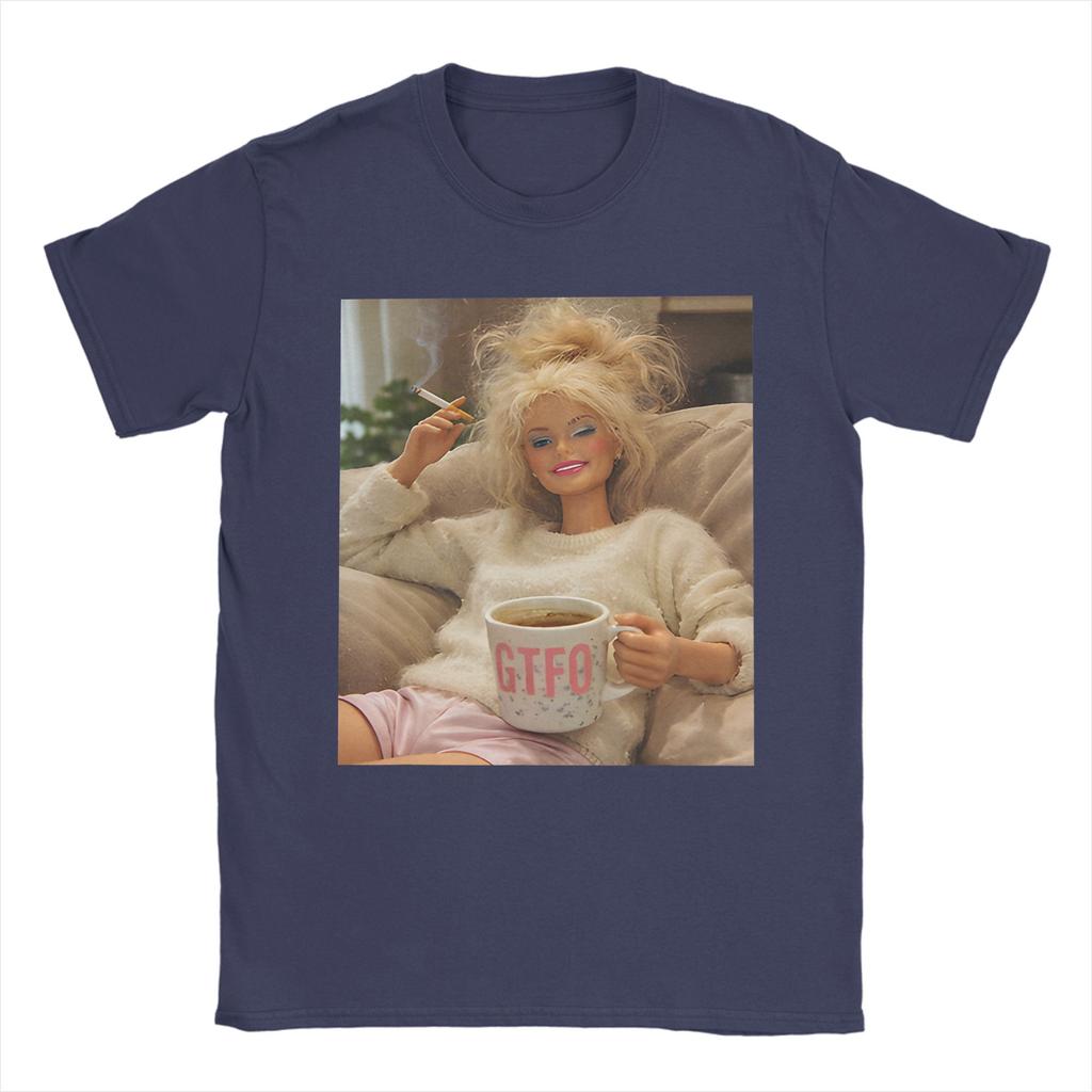 Funny Disgusting Doll Face Smoking Meme TShirt Men Funny Pure Cotton Tees Round Neck Short Sleeve T Shirt Gift Idea Clothing