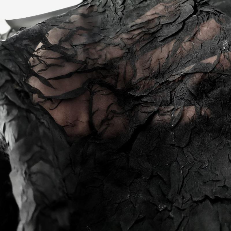 100x145cm Rayon Material Fabric Chiffon Crepe Pleated Fabric Skirt Shirt Designer Wholesale Cloth Diy Apparel Sewing