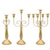 European Retro Metal Taper Holder Pillar Holders Candelabra for Dinner Table Fireplace Wedding