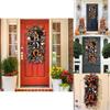 Spooky Pumpkin Halloween Wreath Door Hanging Decorative Courtyard Ornament