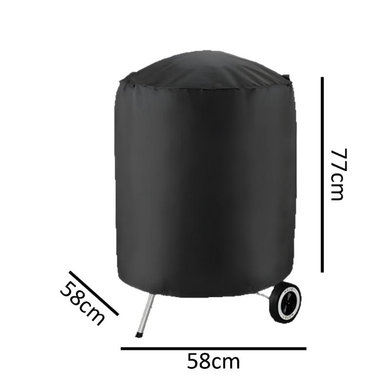 Dust Waterproof Heavy Duty Grill Cover Rain Protective Outdoor Barbecue Cover Round Bbq Grill Bbq Cover Outdoor