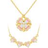 [Puliyunxiang] 2-way Four-leaf Clover Necklace “multiple Designs, Multiple Colors, Night Light Co...