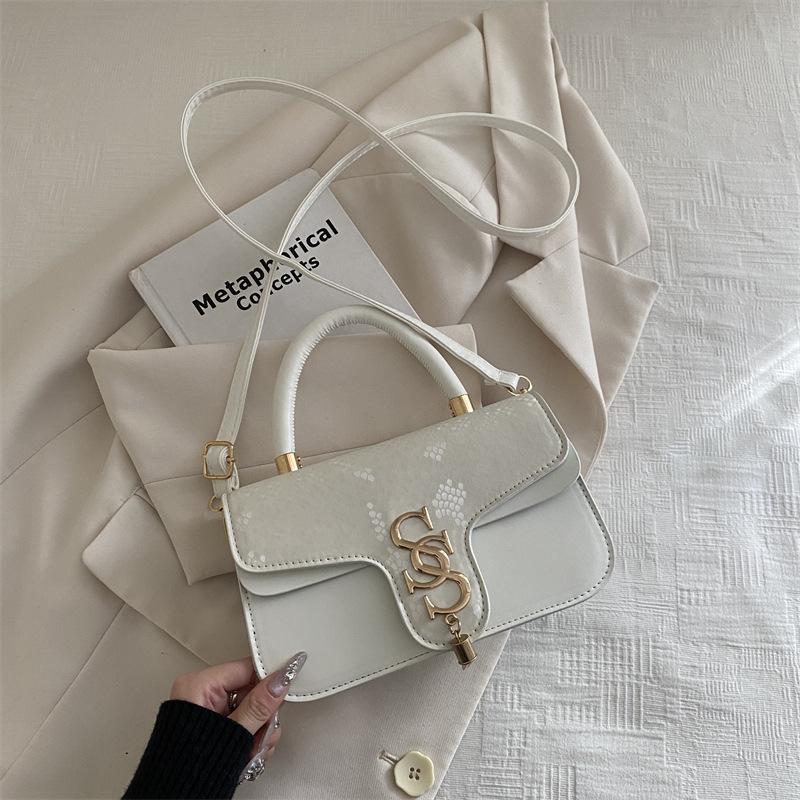 Trend Retro Small Bag Women's Winter New Fashion Casual Popular Messenger Bag Texture Portable Small Square Bag