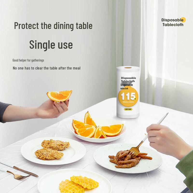 ZISIZ Thickened Waterproof Disposable Tablecloth